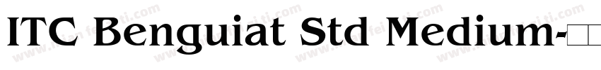 ITC Benguiat Std Medium字体转换